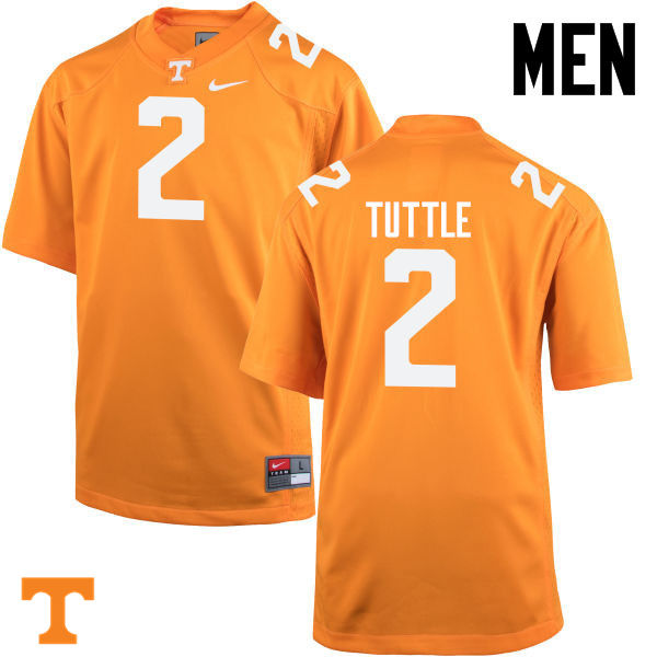 Men #2 Shy Tuttle Tennessee Volunteers College Football Jerseys-Orange - Click Image to Close
